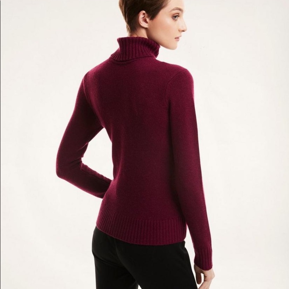 Never Used Unknown Source Dark Purple Turtle Neck… - image 2